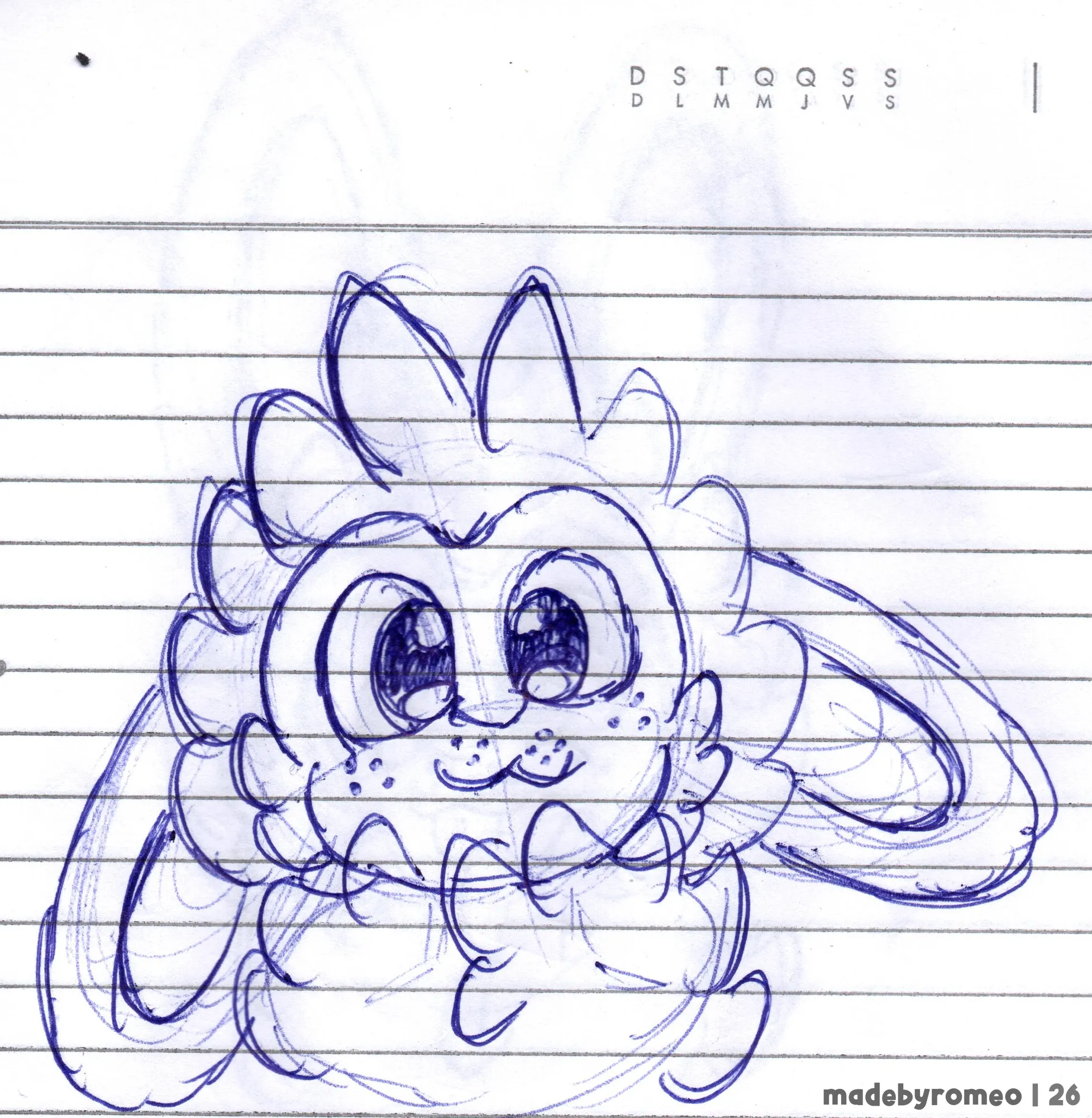 Romeo com as orelhas caídas