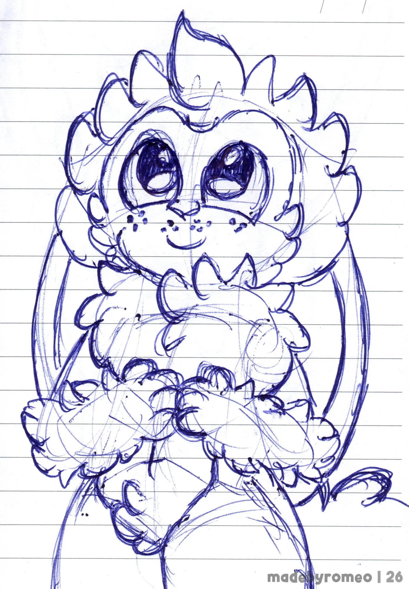 Apenas o Romeo olhando para cima. Só isso.