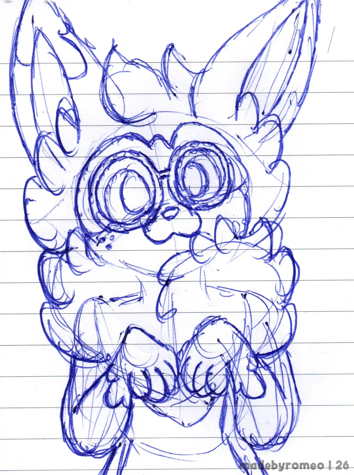 Apenas um Eevee de óculos! Absolutamente adorável, não?